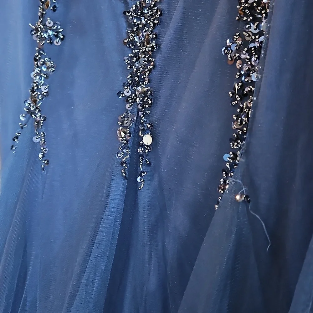 Jovani Royal Blue Formal Mermaid Dress - Picture 10 of 12